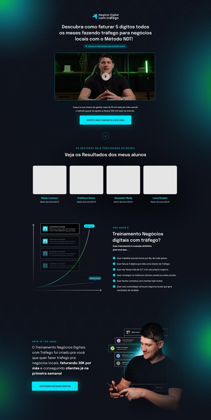 Landing Page para Curso Online